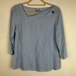 Click 100% linen top size XS